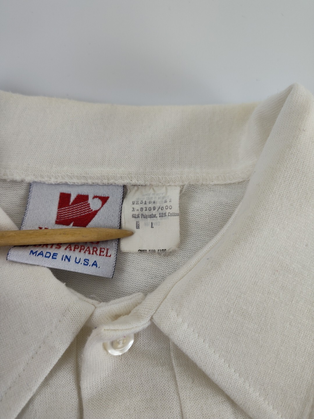 Vintage Tri-State Breeders White Polo Shirt Size L USA