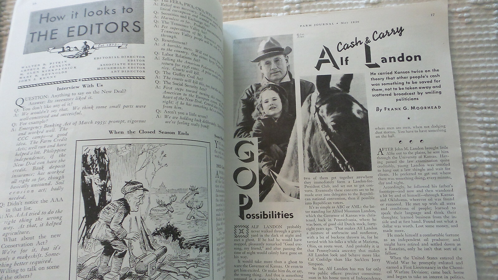 May 1936 FARM JOURNAL MAGAZINE Farm & Home