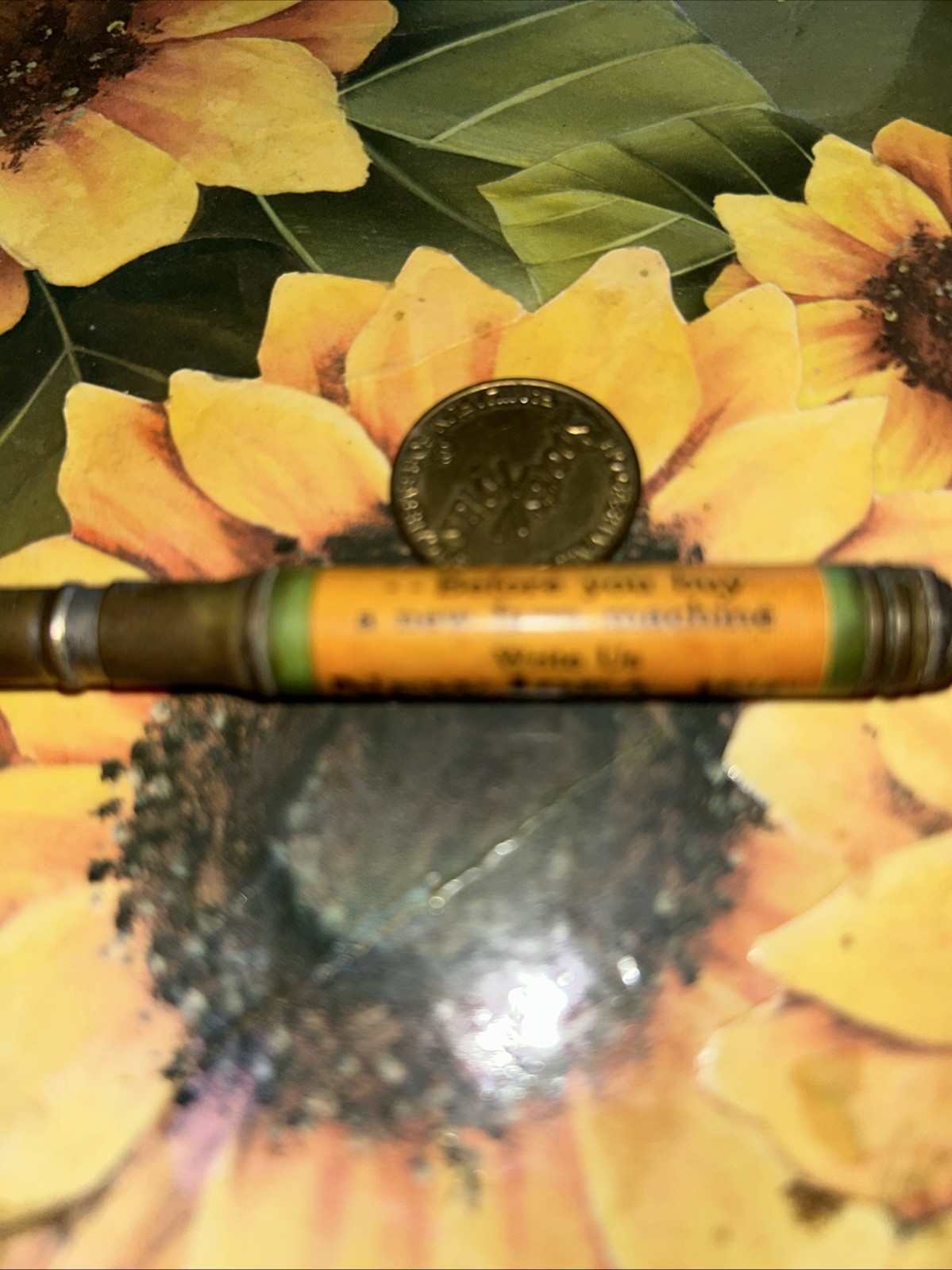 Vintage New Idea Inc. Farm Equipment Advertising Bullet Pencil Sandwich ILL