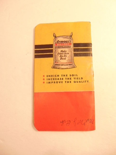 1948-1948 promotional notebook for Armour Fertilizers
