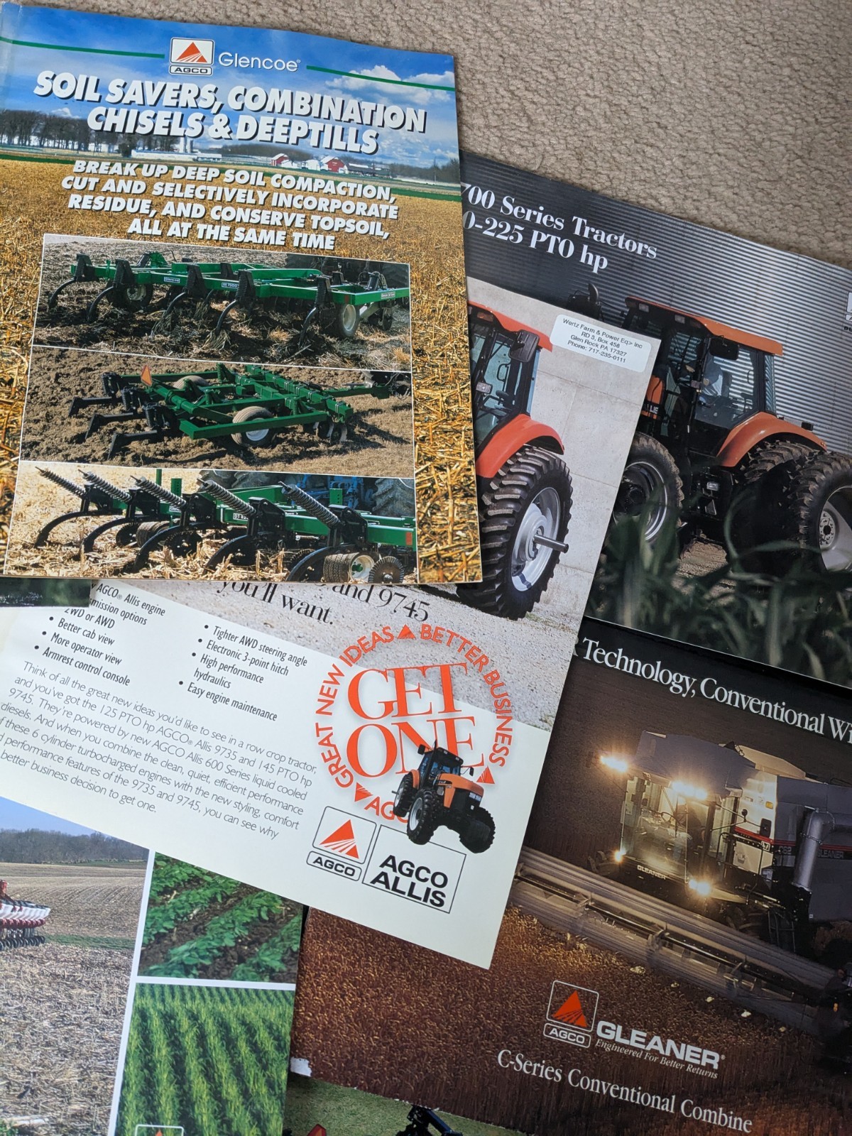 1990&rsquo;s-Early 2000&rsquo;s Agco White Paper Ephemera Lot