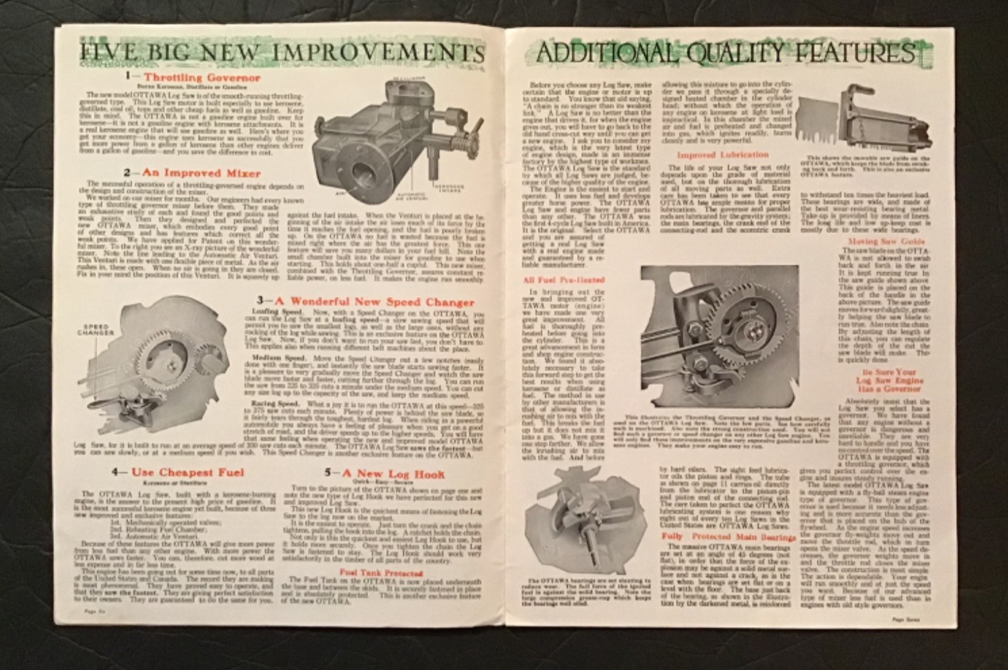 CIRCA 1920S OTTAWA SAW SALES CATALOG, OTTAWA, KANSAS