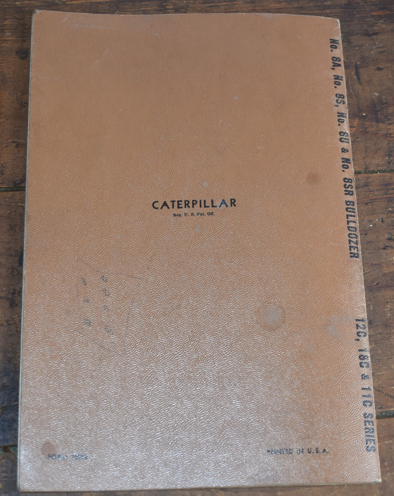 1950s Caterpillar No 8A 8S 8U 8SR Bulldozer Parts Catalog