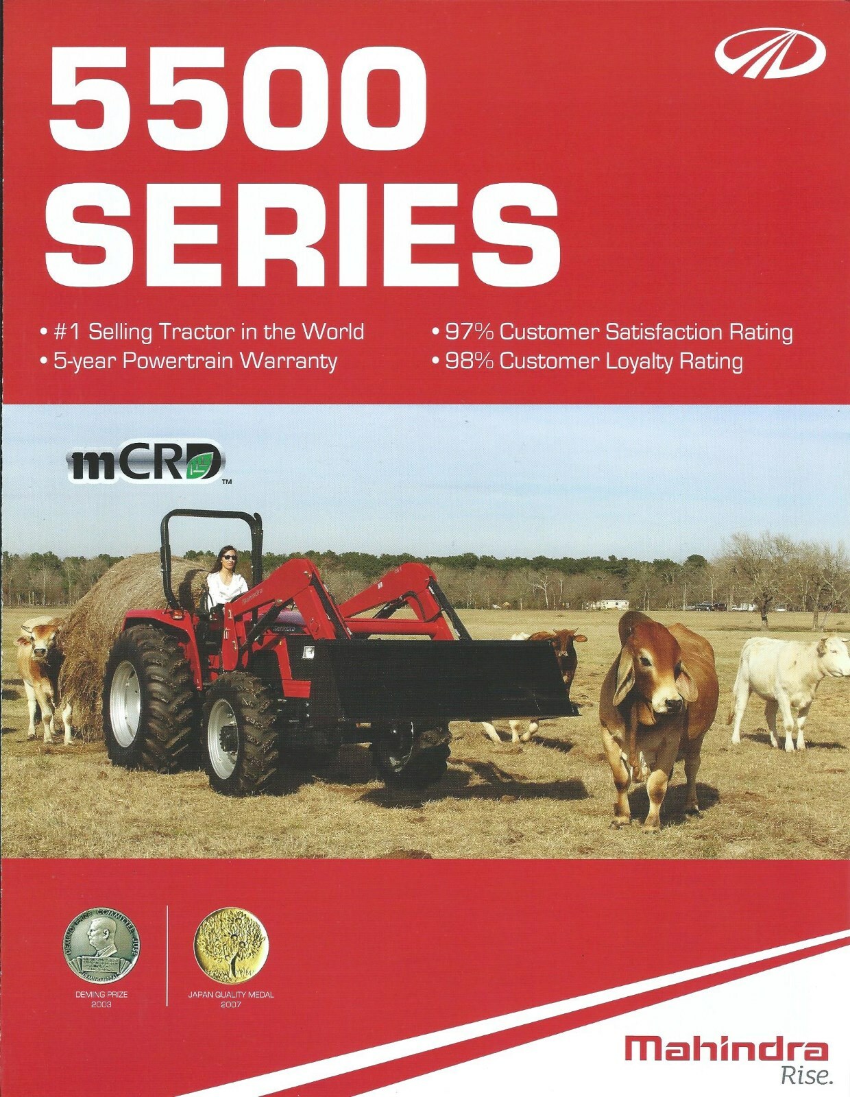 Farm Tractor Brochure – Mahindra – 5545 et al – 5500 series – 2015 (F6797)