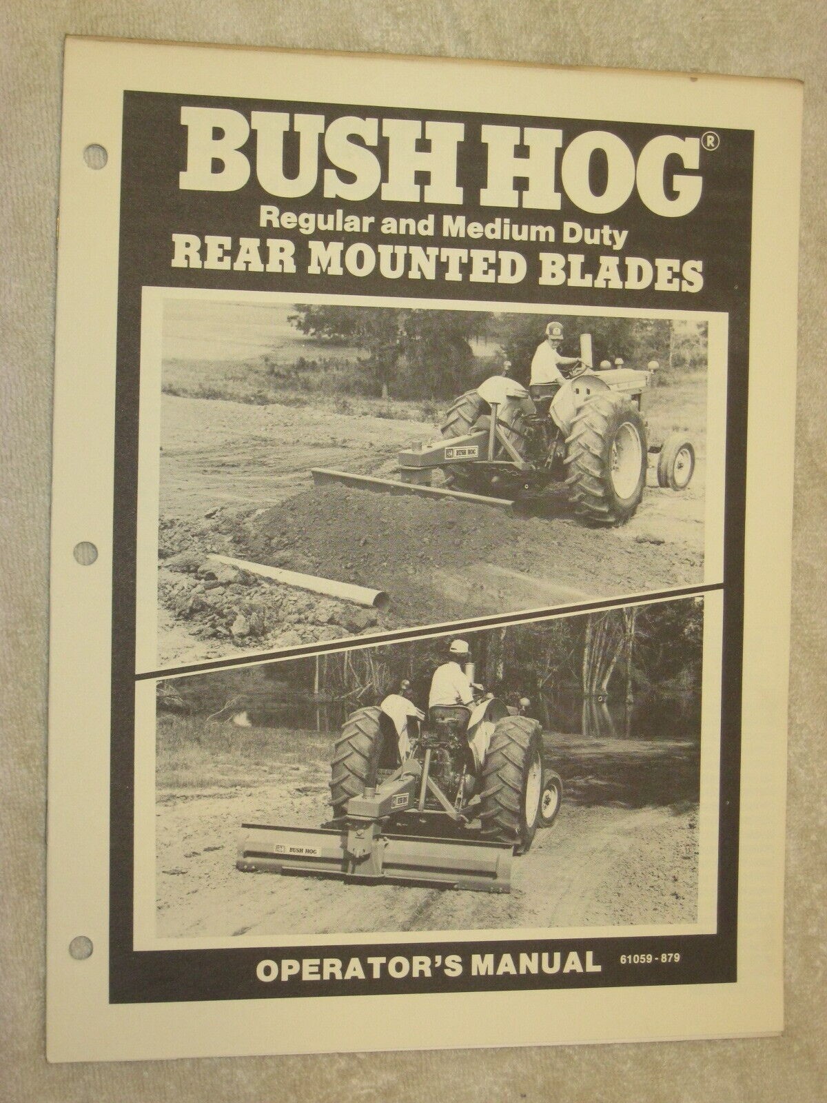 BUSH HOG REGULAR & MEDIUM DUTY REAR MOUNTED BLADES OPERATOR&rsquo;S MANUAL