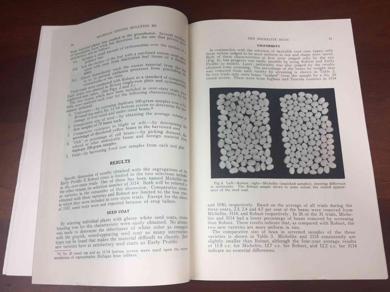 Vintage 1938 MSU Michigan State College Agricultural The Michelite Bean 23 pages