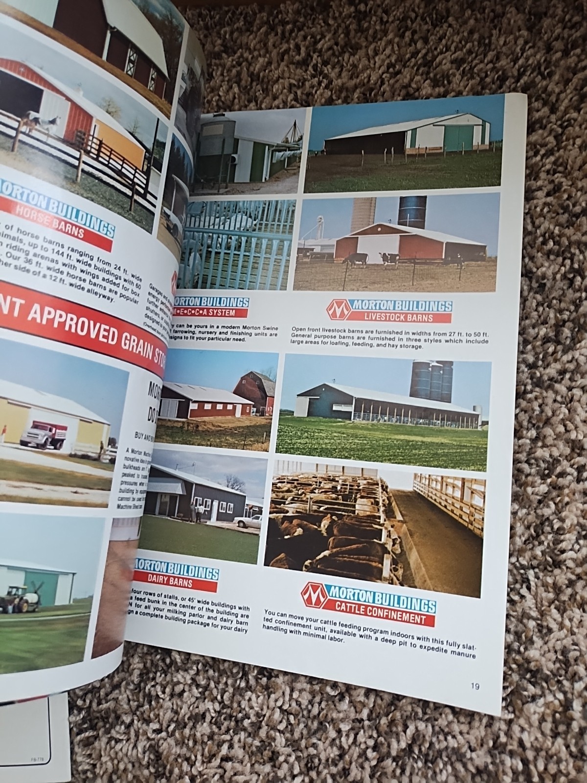 2 Morton Buildings Machine Farm Storage Facilities Sales Brochures 1978 1980