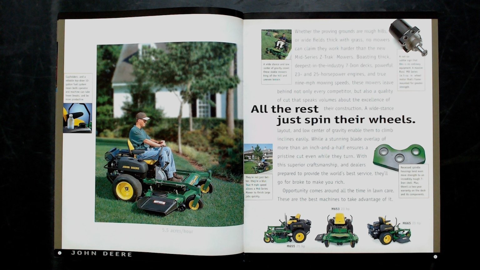 John Deere 2000-2001 Commercial Mowing Equipment Brochure Vintage