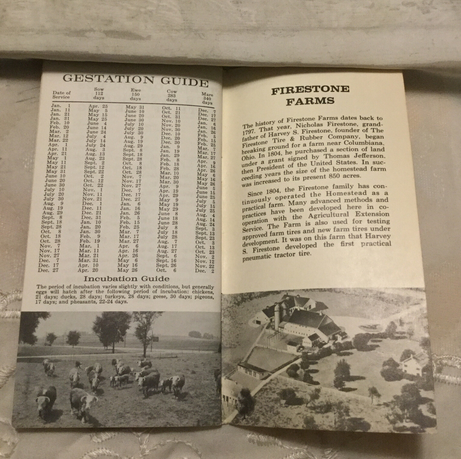 Vintage 1959 Firestone Advertising Farm Notebook W/Helpful Farm Tips-Unused