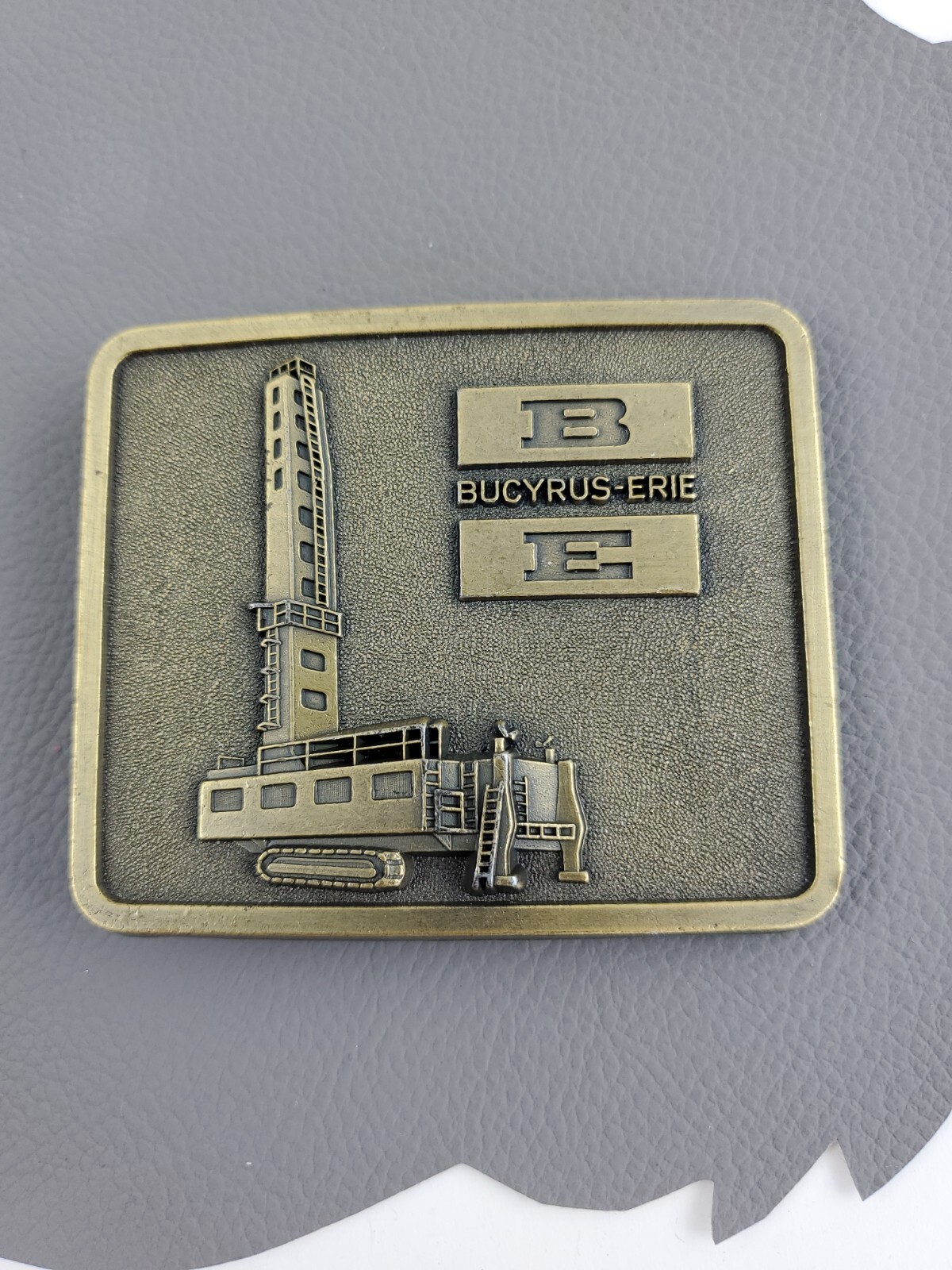 Bucyrus Erie Heavy Construction Equipment western belt buckle