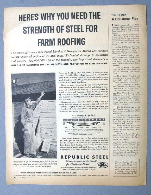 Original 1960 Building Ad features Frank Martin of Cumming, Georgia