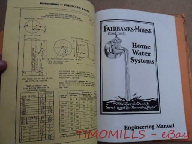 1930 Fairbanks Morse Home Water Systems Dealer Catalog Binder Z Engine Typhoon