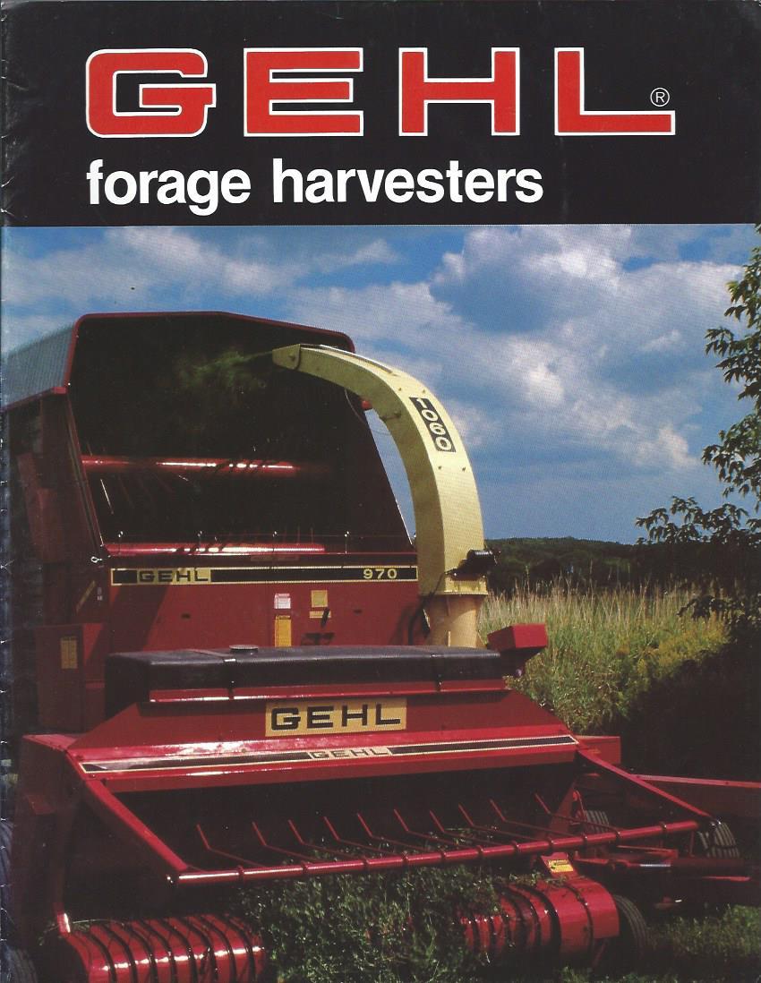 Farm Equipment Brochure – Gehl – 1260 1060 760 – Forage Harvester – 1987 (F4017)