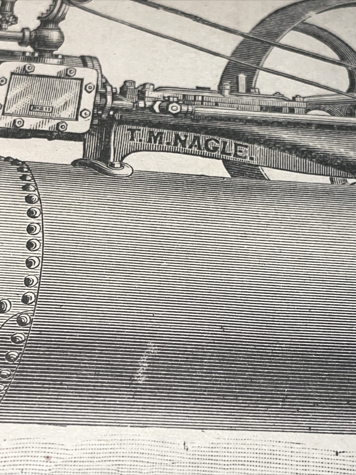 1891 Baldwin – Nagle Engine – Farm Advertising – New Orleans
