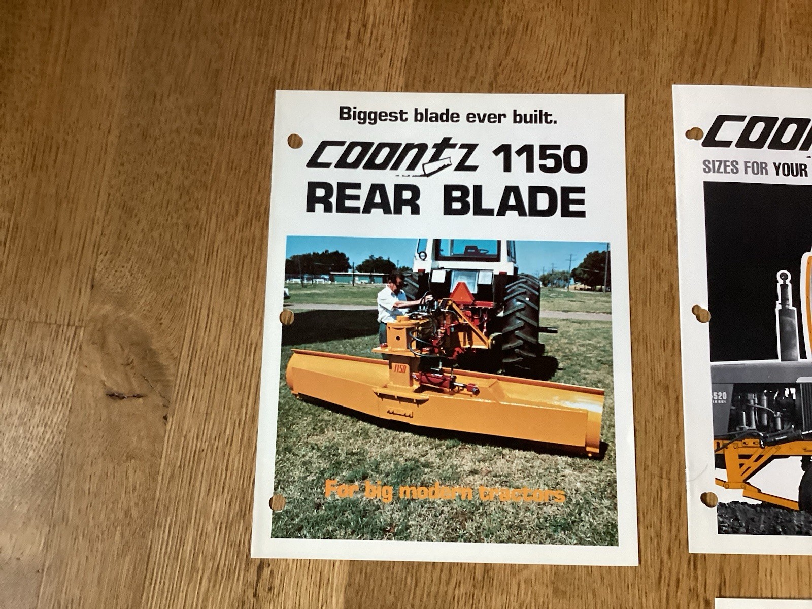 (5) Vintage Coontz Dozers 3-point Other Tractor Attachment Blades Brochures