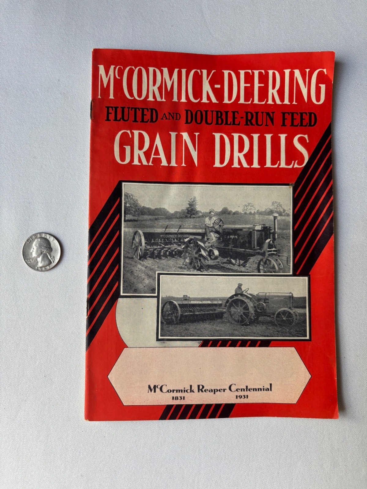Antique McCormick-Deering Grain Drills Catalog Circa 1931 Great Illustrations