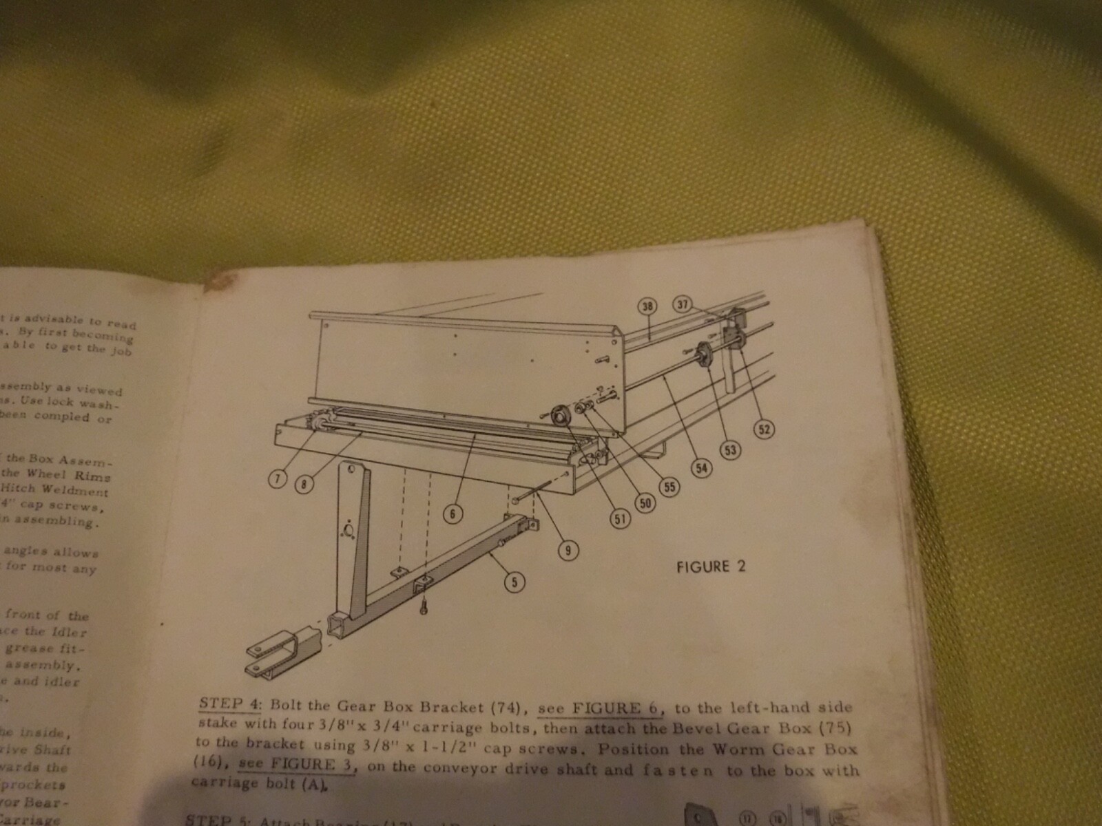 FARMHAND PARTS LIST & ASSEMBLY INSTRUCTIONS 110 SPREADER MODEL F37-C – 1961 VINT