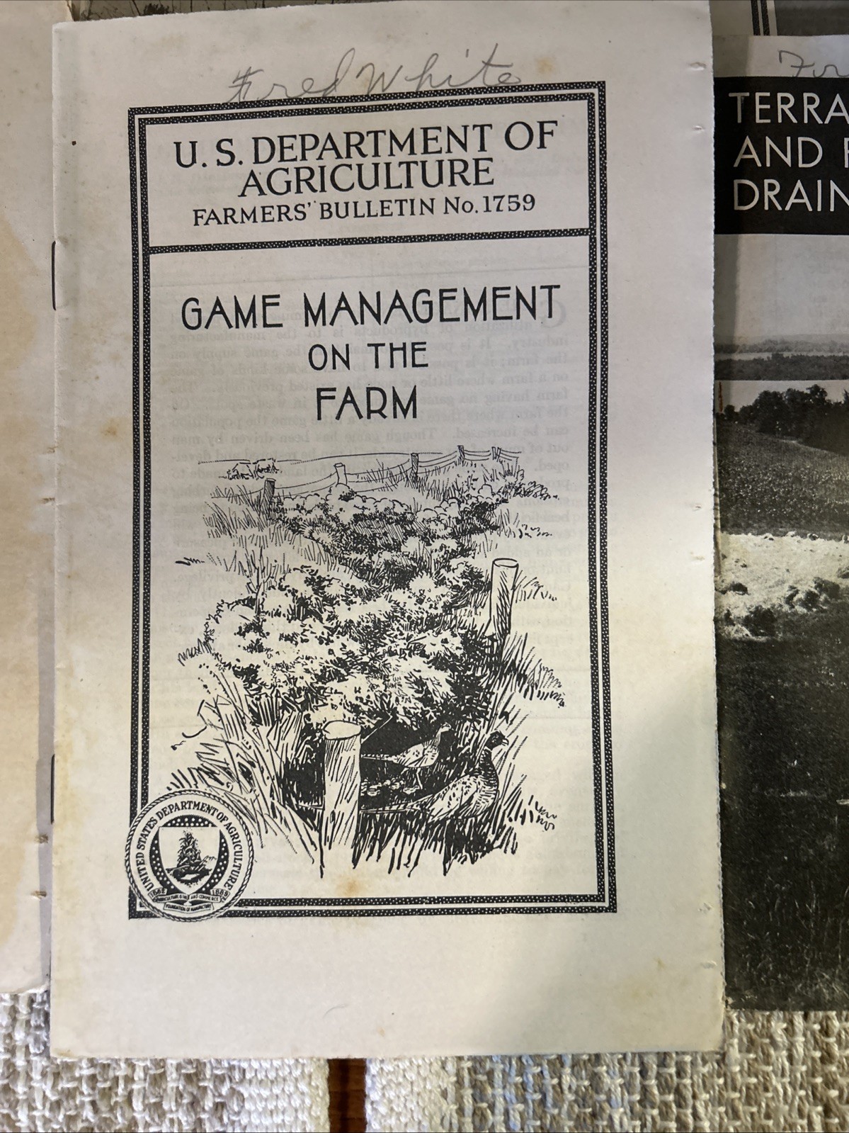 Lot Of 12 USDA 1930’s Farmers Information, Environmental Control Wildlife More 2