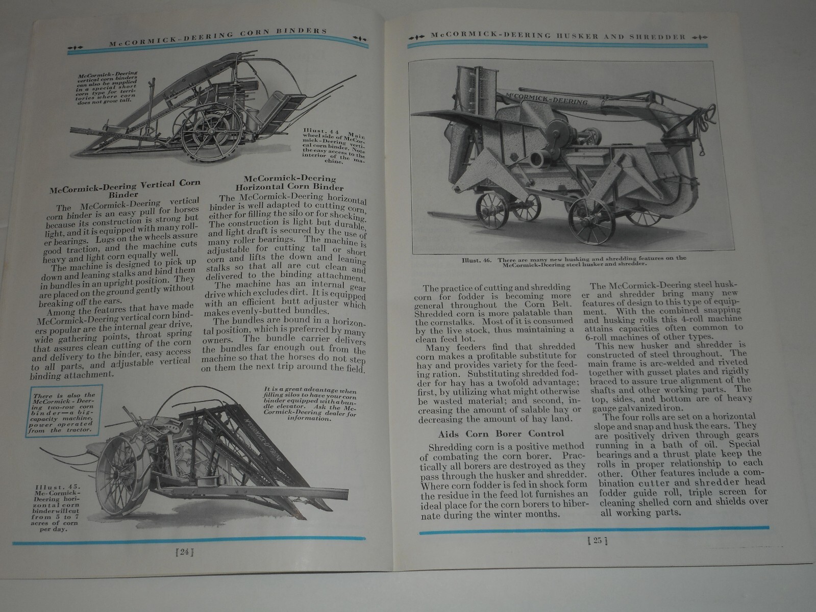 IH MCCORMICK DEERING Ensilage Cutters 1934 Salesman Brochure Type A G F No. 12A