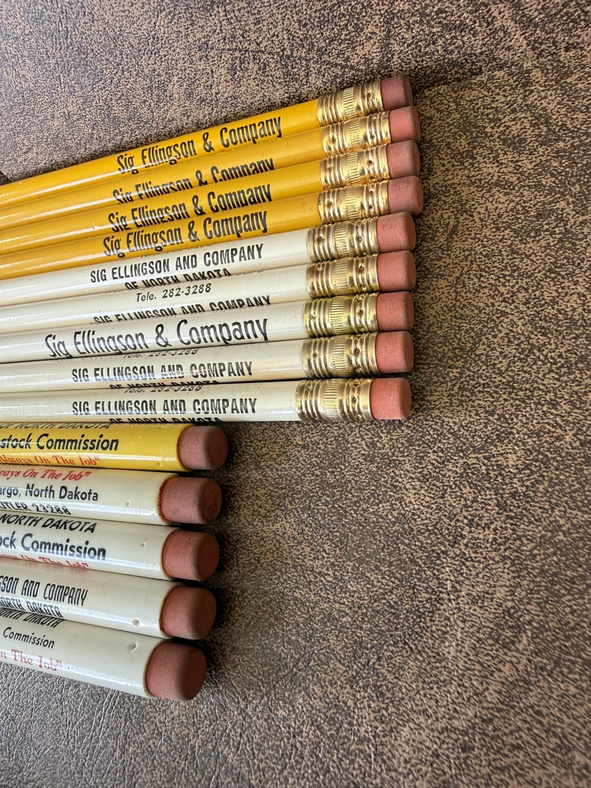 VTG Advertising W. Fargo, ND-Livestock Sig Ellingson-Pencils-Bullet Pencils LOT