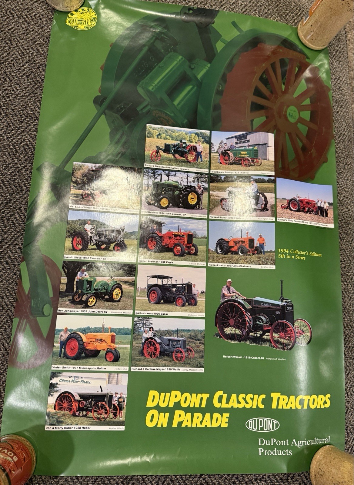 DuPont Agricultural Products “Classic Tractors On Parade” Poster-slight staining