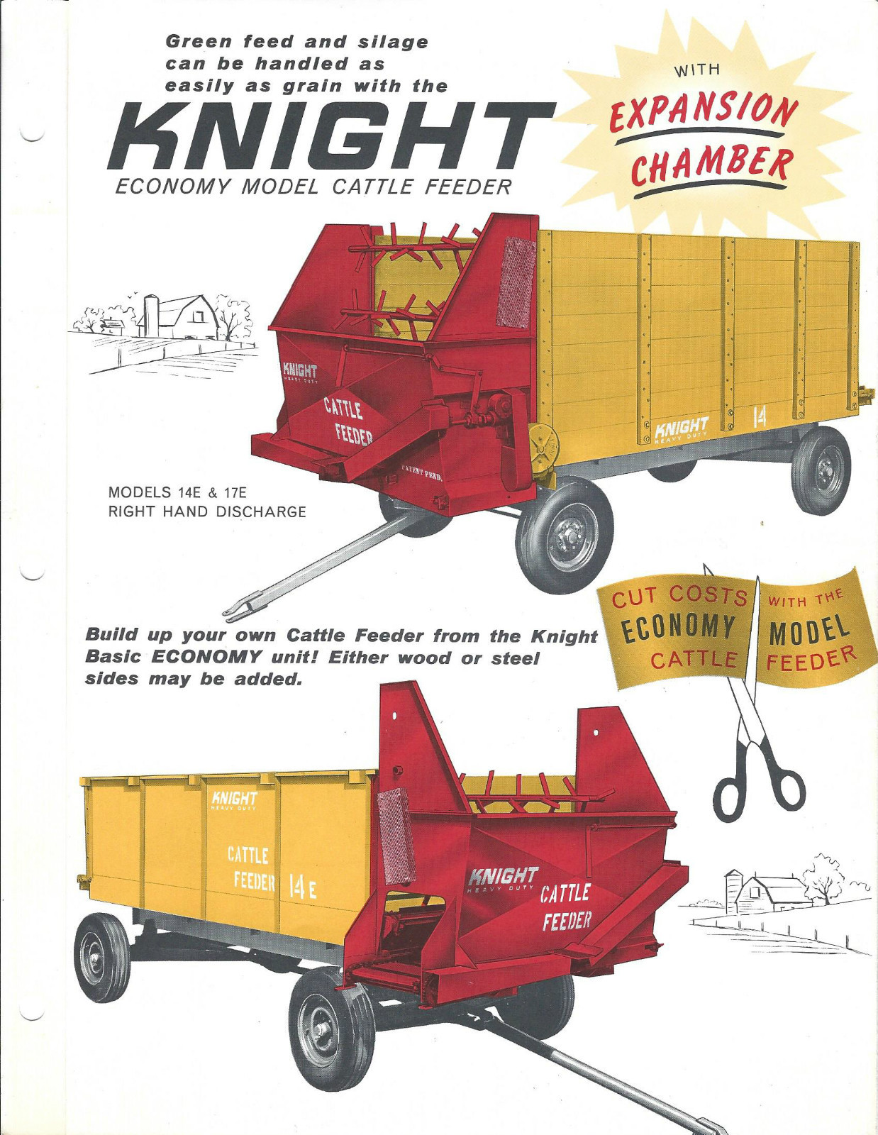 Farm Equipment Brochure – Knight – 14E / 17E – Cattle Feeder Wagon (F4411)