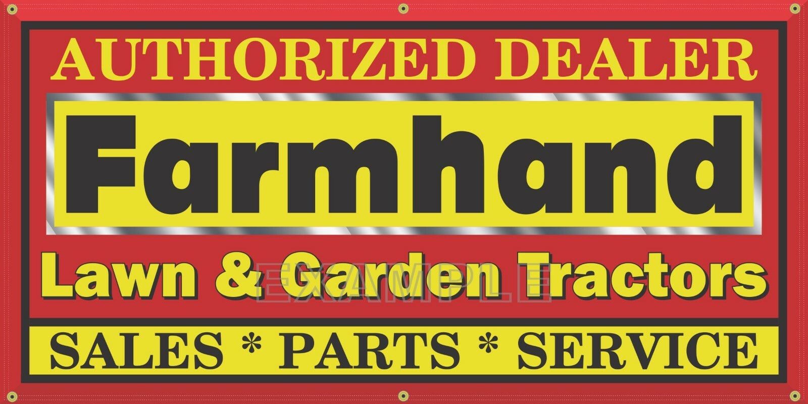 FARMHAND LAWN GARDEN POWER EQUIPMENT TRACTOR DEALER VINTAGE SIGN REMAKE BANNER