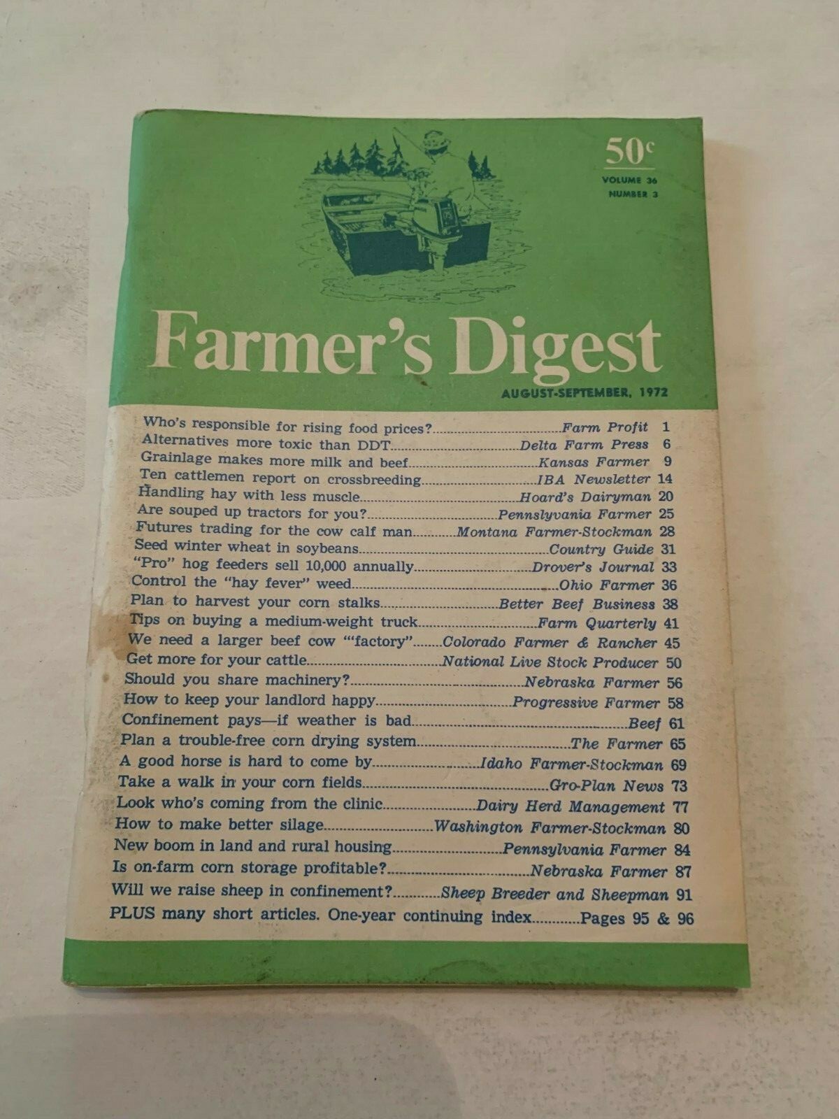 August September 1972 Farmers Digest Magazine Volume 36 Number 3