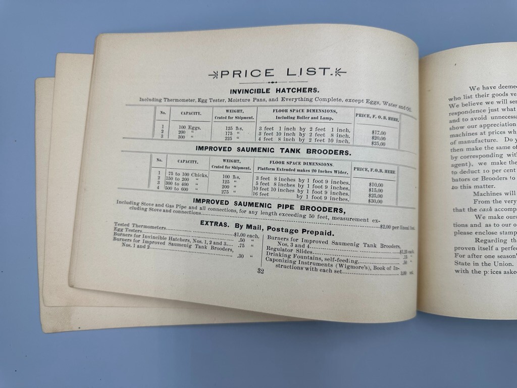 Rare 1893 BUCKEYE INCUBATOR CO Chicken CHICKS Farm Advertise BOOK Springfield OH