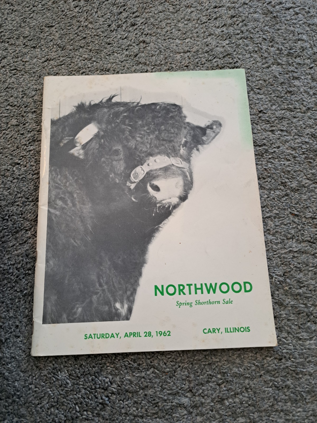 Northwood Spring Shorthorn Sale 1962 Cary Illinois Cattle