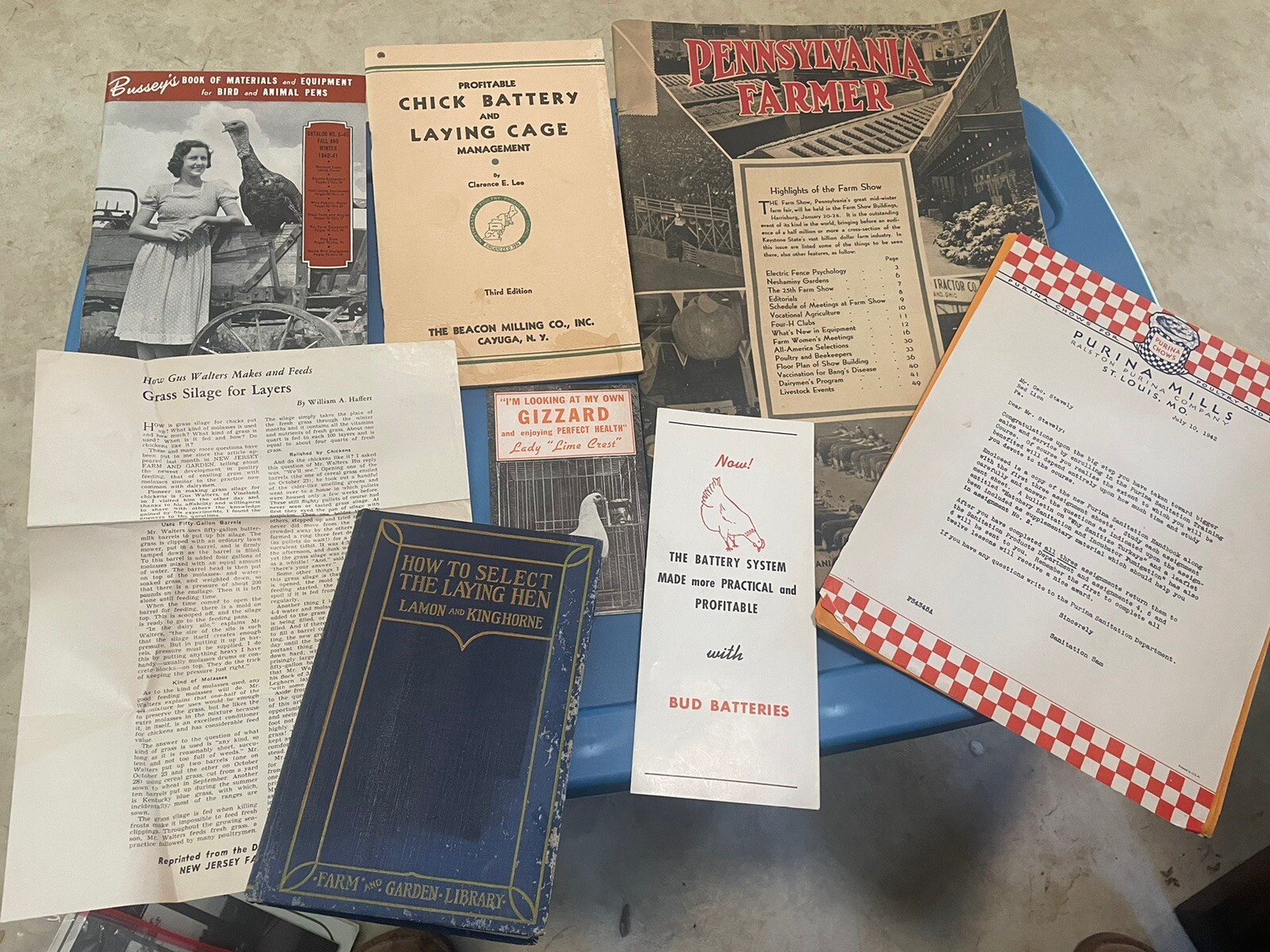 vintage chicken instruction manuals PA Farmer How to Select Laying Hen