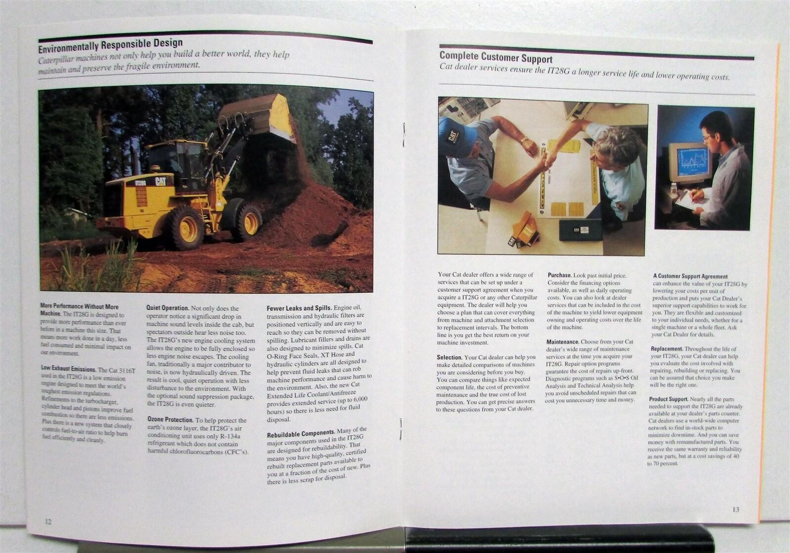 1999 Caterpillar IT28G Integrated Toolcarrier Specs Construction Sales Brochure