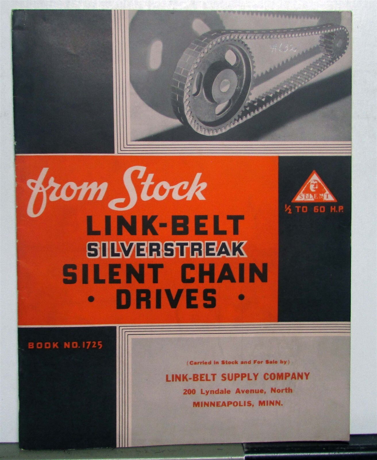 1930 Link Belt Silverstreak Silent Chain Drives Diagrams Features Specs Brochure