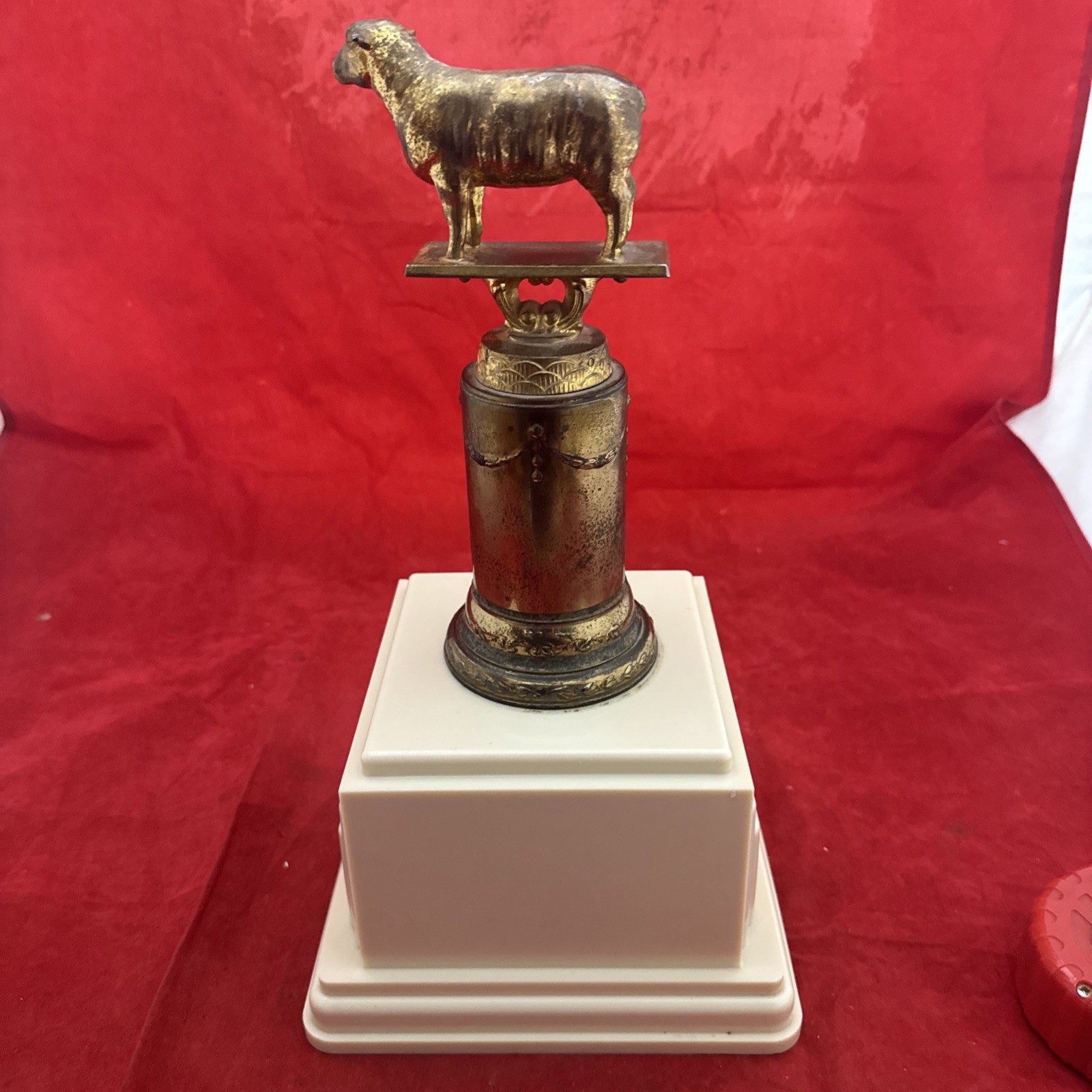 1957 Dodge Inc Trophy Sheep Brass Grand Champion Livestock Removable Plate