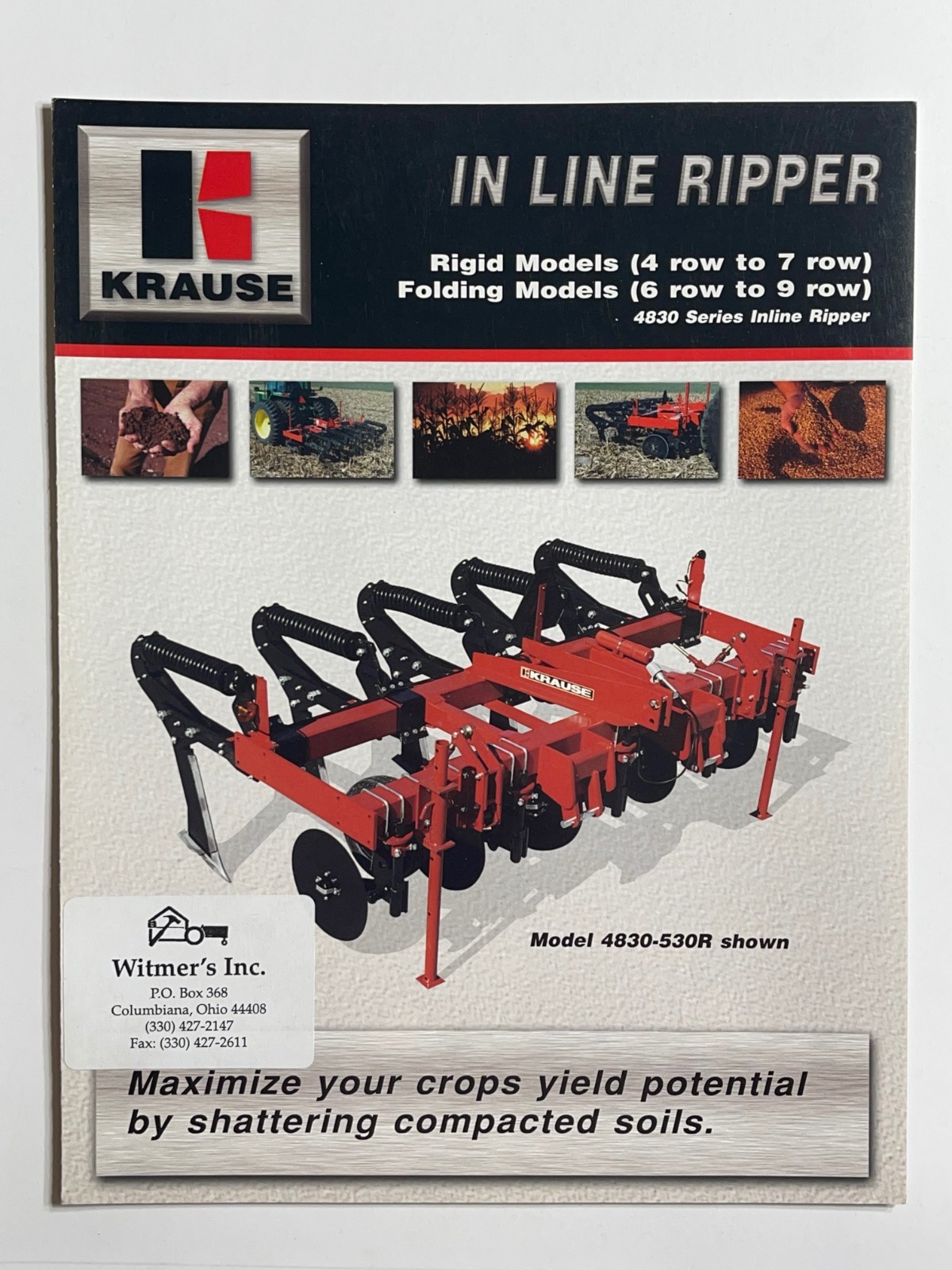 Krause Landsman In Line Ripper Models – Sales Brochure *Showroom Dealer Item*