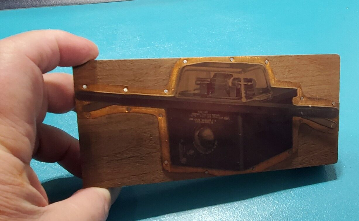Vintage CHAPMAN Electric Amp meter Copper PRINTING PLATE Block