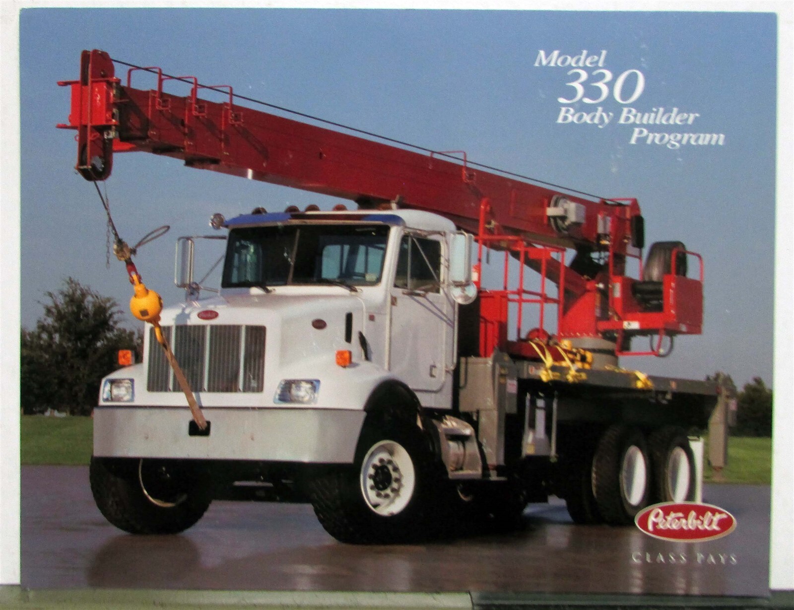 2002 Peterbilt Class Pays Model 330 Body Builder Construction Sales Sheet