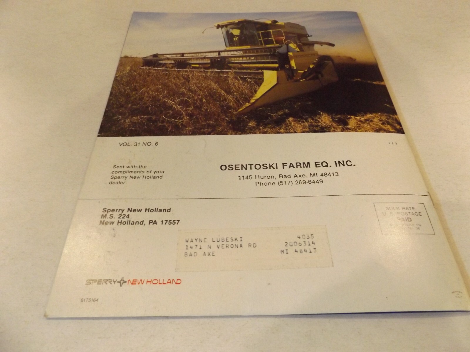 SPERRY NEW HOLLAND NEWS EQUIPMENT BUYER&rsquo;S GUIDE 1986, LIT # 6175164