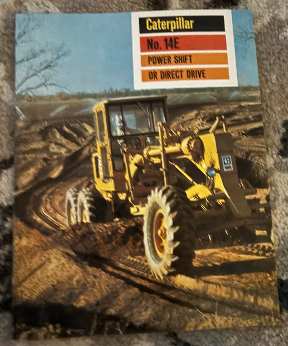 Caterpillar CAT No. 14E Motor Grader Brochure FCCA25
