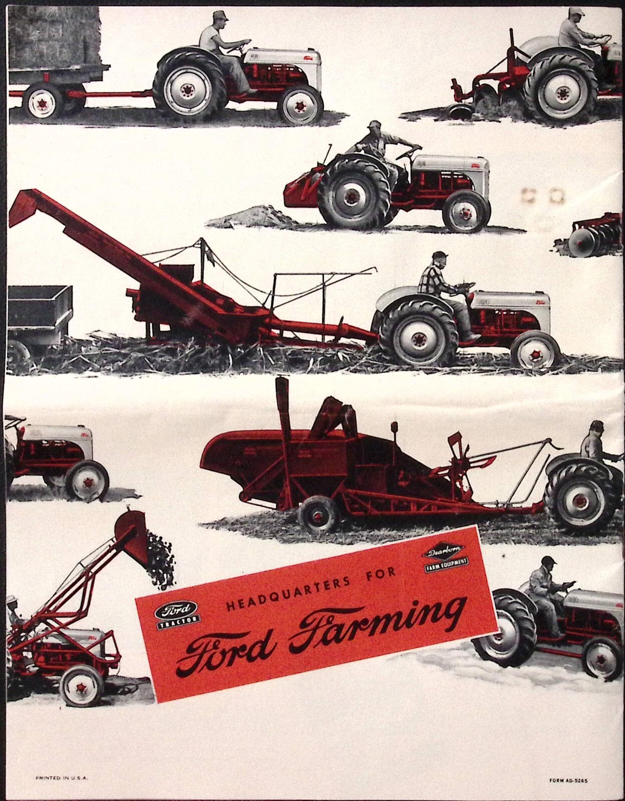 1948 Dearborn Farm Equipment for Ford Tractors Dealer Brochure