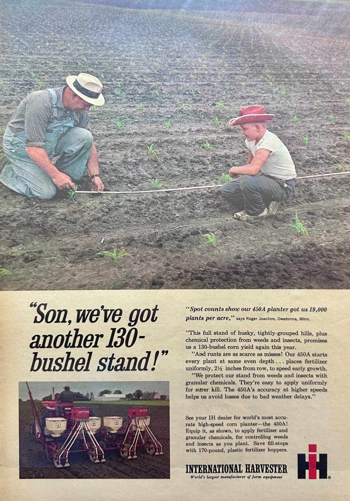 Lot of (4) 1964-65 International Harvester Farm Equipment Magazine Ads #5093