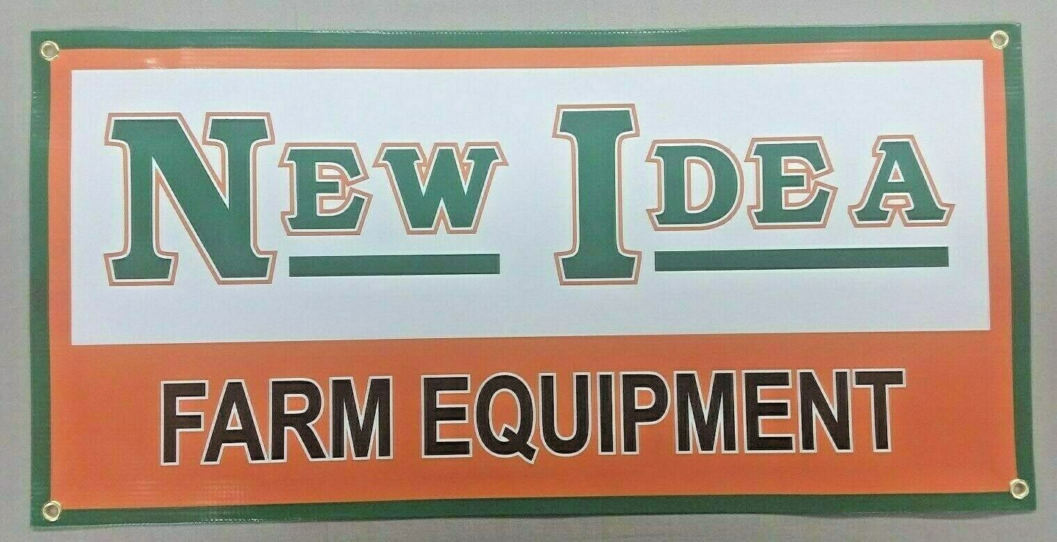 NEW IDEA FARM EQUIPMENT BANNER- 24&Prime; X 12&Prime;