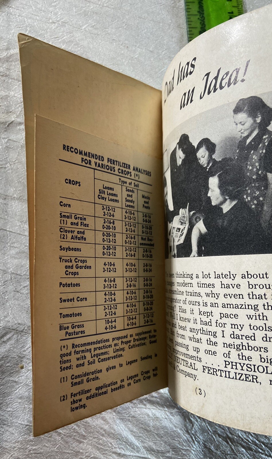 Vintage Swift&rsquo;s Red Steer Fertilizer Pocket Memo Book 1942 Calendar War Time