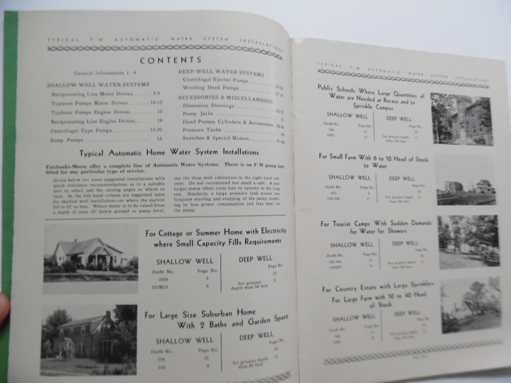 c.1940s Fairbanks Morse Dealer Products Catalog Farm Home Water Systems Vintage