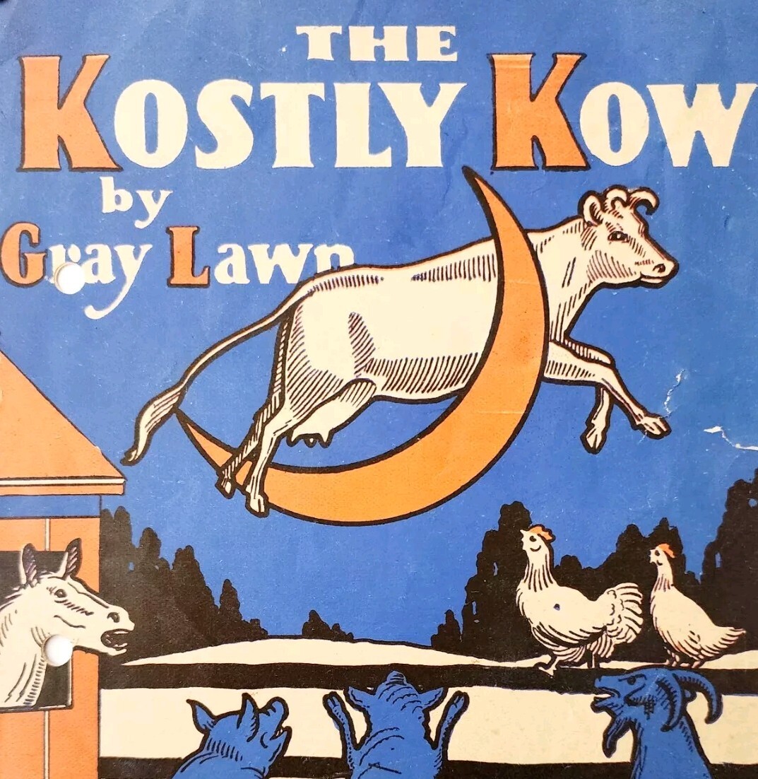 C1930s The Kostly Kow Gray Lawn Farms Booklet Thomaston Farmers Union PB E88J