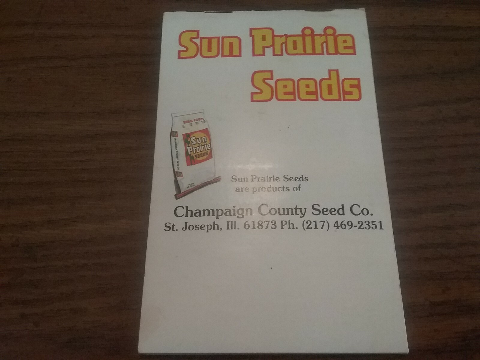 Vintage SUN PRAIRIE Seeds Note Book Pocket Ledger UNUSED ST. JOSEPH ILLINOIS