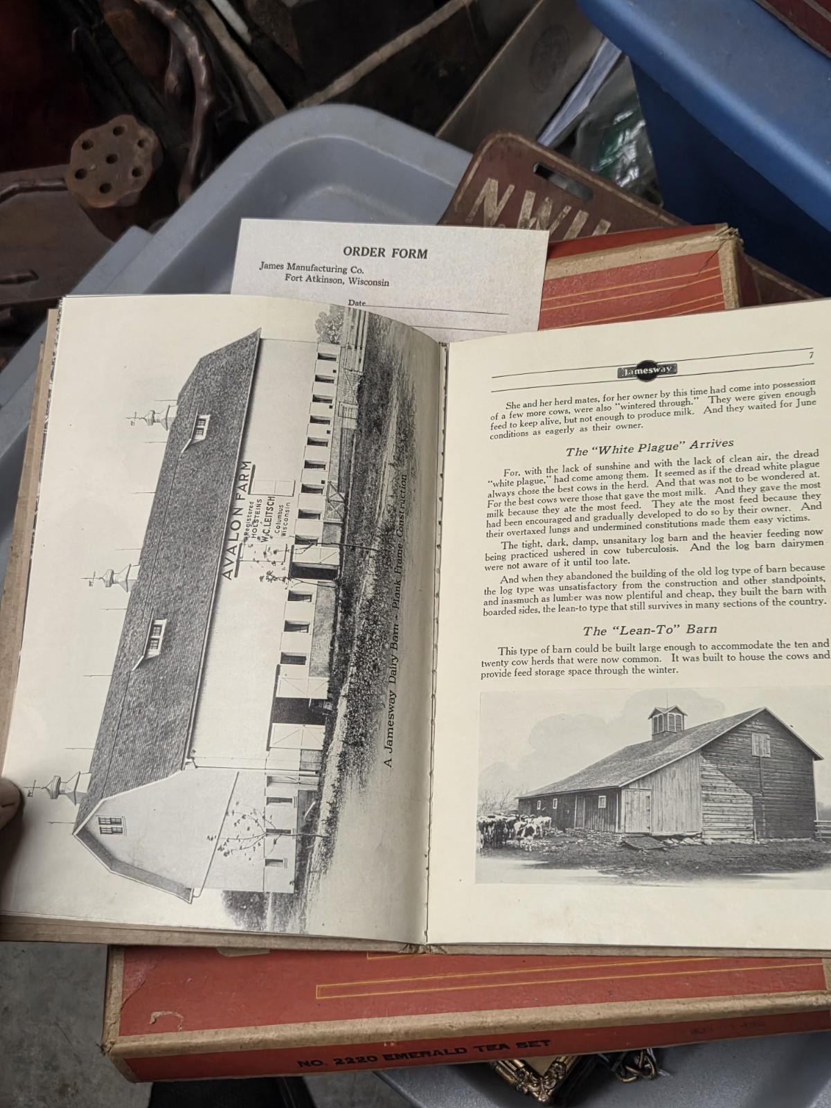 1922 Original Jamesway BETTER BARNS Cattle Livestock Dairy Building Book
