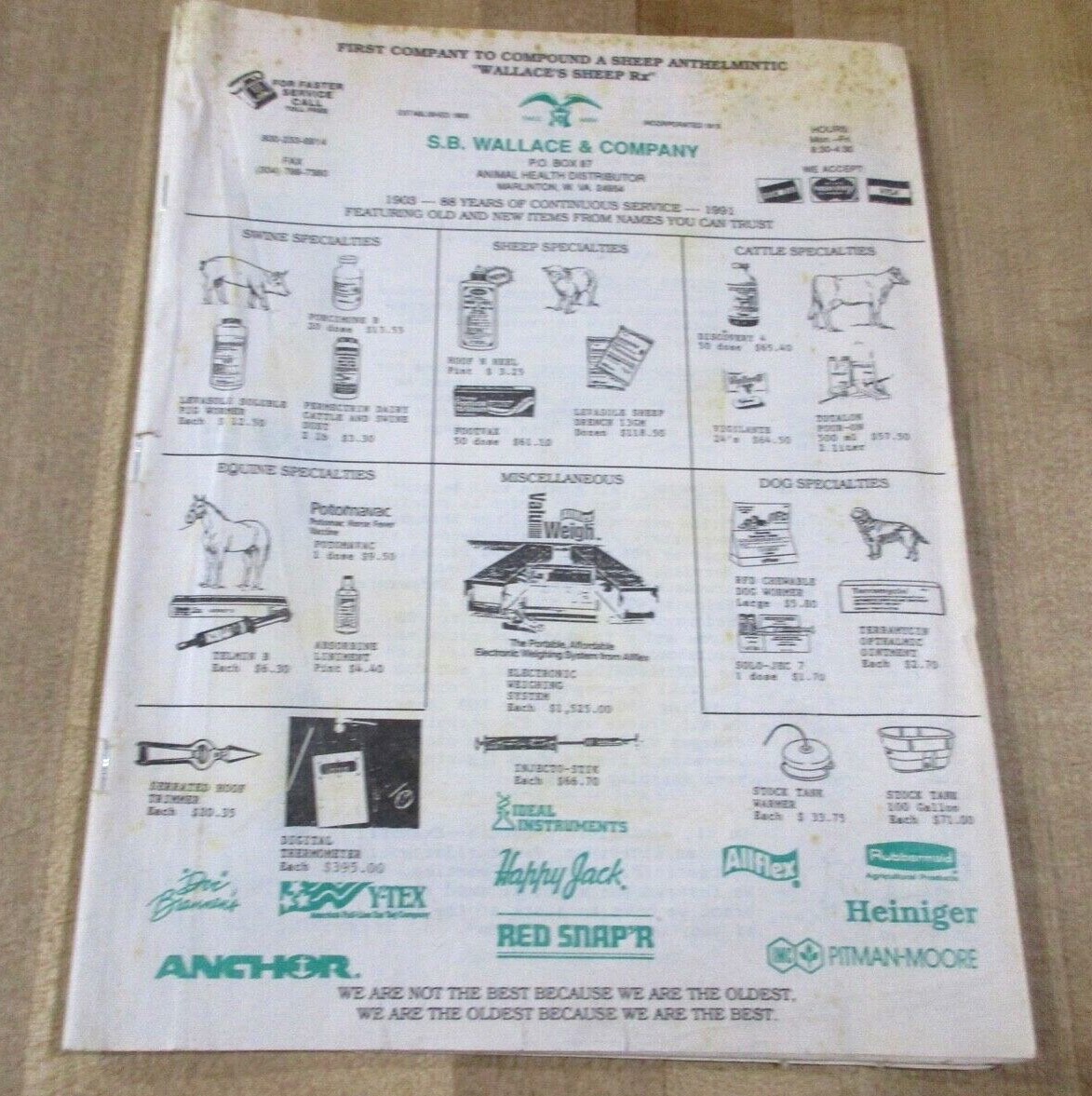 S B Wallace & Co Animal Health Distributor Catalog Marlinton W Va (b)