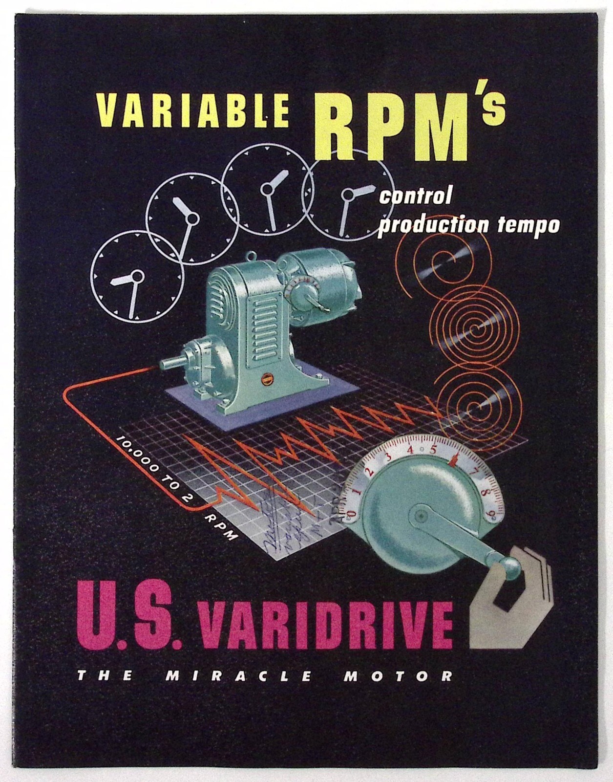 1953 US Varidrive The Miracle Motor Brochure US Electrical Motors Inc