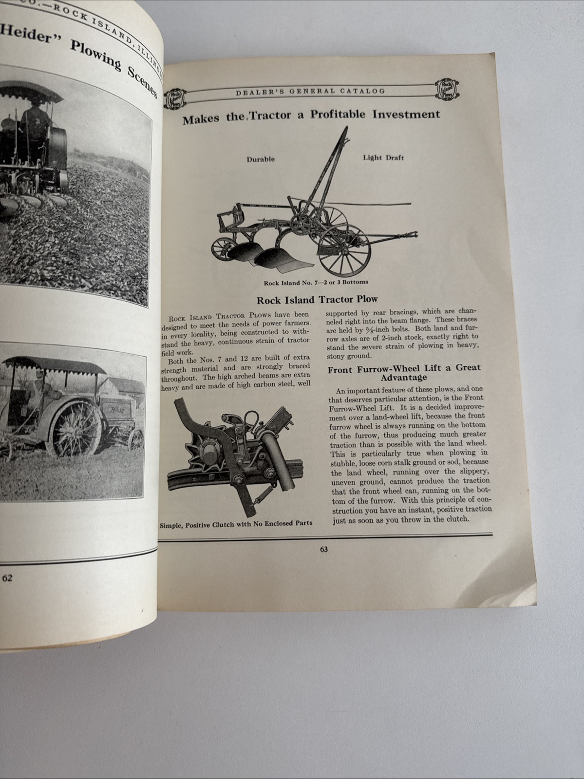 Antique Rock Island Plow Co. – Catalog No. 42 – Rock Island, IL Heider – 286 pgs